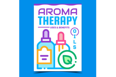 Aromatherapy Creative Promotional Poster Vector