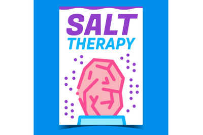 Salt Therapy Creative Promotional Poster Vector