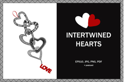 Intertwined hearts