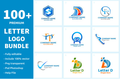 100+ Letter Logo Bundle