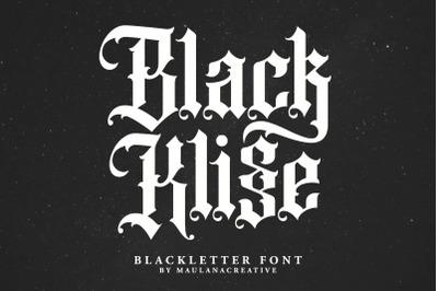 Black Klisse Blackletter Font