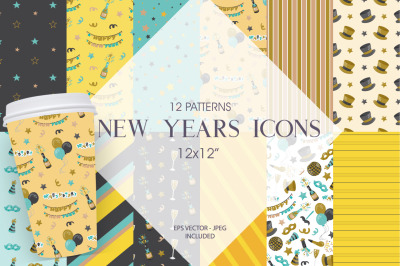 New Years Icons