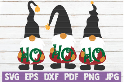 Ho Ho Ho Gnomes SVG Cut File