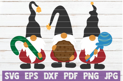 Gnomes With Sweets SVG Cut File