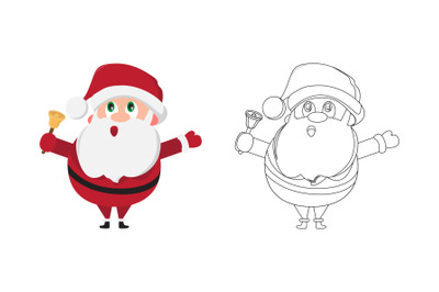 Christmas Santa Claus Fill Outline Icon