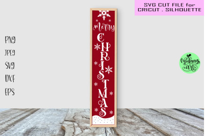 Merry christmas porch sign svg, christmas sign svg