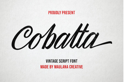 Cobalta Vintage Script Font