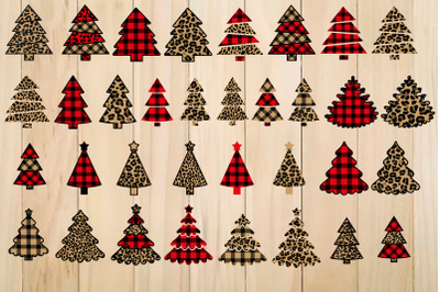 Christmas Tree SVG, Christmas Clip Art, Buffalo Plaid Svg