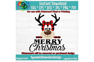 Christmas SVG, Buffalo Plaid Moose SVG, Moose Svg, Buffalo Plaid SVG, Christmas Clip Art, Merry Christmas, Svg, Eps, Png, Jpeg, Cut Files