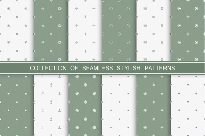Minimalistic seamless patterns