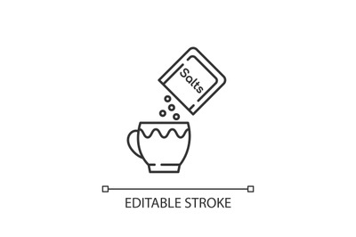 Oral rehydration salts linear icon
