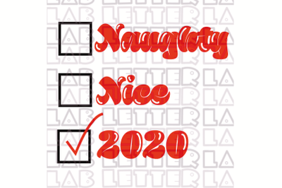 Naughty Nice 2020 Sublimation PNG