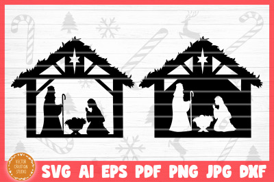 Nativity Christmas SVG Cut File