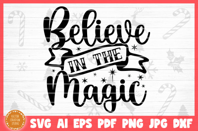 Believe In Magic Nativity Christmas SVG Cut File