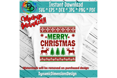 Merry Christmas SVG, Vintage, Ugly sweater, Ya Filthy Animal SVG, Chri