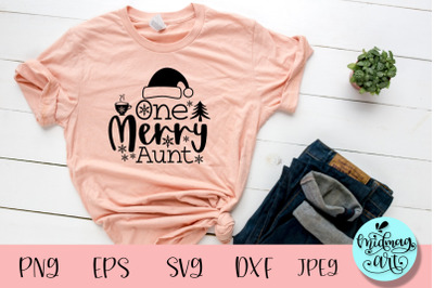 One merry aunt svg, christmas svg