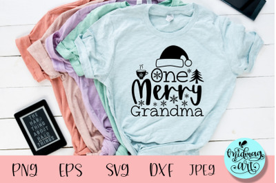 One merry grandma svg, christmas svg