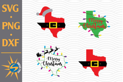 Texas Christmas SVG&2C; PNG&2C; DXF Digital Files Include