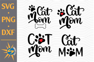 Cat Mom SVG&2C; PNG&2C; DXF Digital Files Include