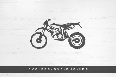 Dirt bike illustration isolated on white background vector illustratio