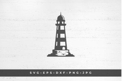 Lighthouse icon isolated on white background vector illustration. SVG,