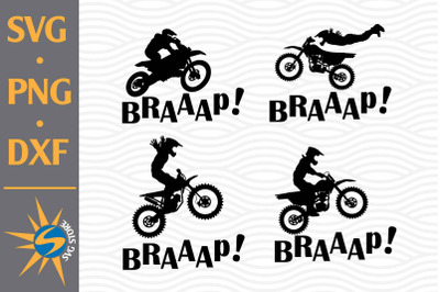 Braaap Motocross SVG&2C; PNG&2C; DXF Digital Files Include