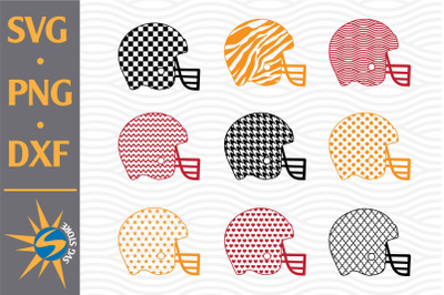 Football Helmet Pattern SVG, PNG, DXF Digital Files Include