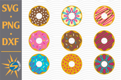 Donut SVG, PNG, DXF Digital Files Include