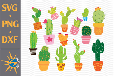 Cactus SVG, PNG, DXF Digital Files Include