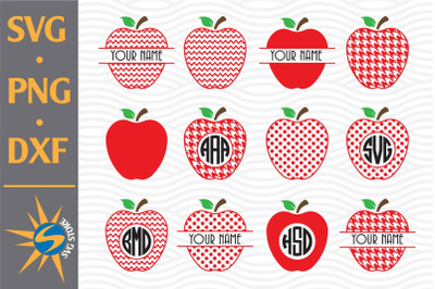 Apple Monogram SVG&2C; PNG&2C; DXF Digital Files Include