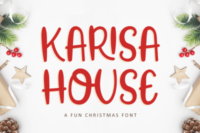Karisa House - A Fun Christmas Font