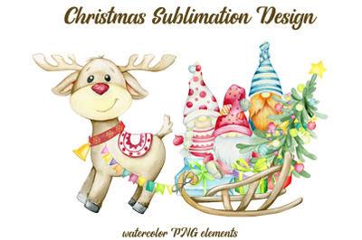 Christmas Gnome PNG, Christmas Sublimation Design, Unique Christmas Gr