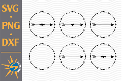 Circle Arrow SVG&2C; PNG&2C; DXF Digital Files Include