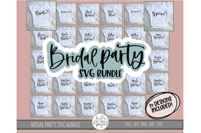 Bridal Party svg, Wedding SVG Bundle, Bridal Party Bundle, Wedding