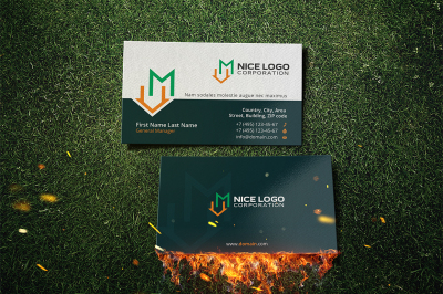 m house business card