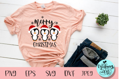 Merry christmas penguin svg, christmas svg