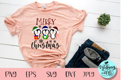 Merry christmas penguin svg&2C; christmas svg