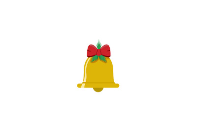 Banded Bell Christmas Icon