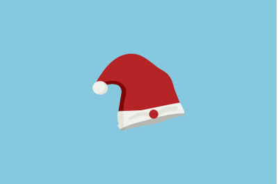 Santa Hat With Button Christmas Icon