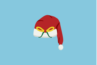 Yellow Banded Santa Hat Christmas Icon