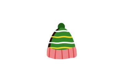 Stripes Beanie Hat Christmas Icon