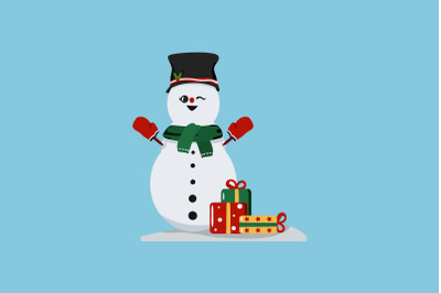 Snowman Gifts Christmas Icon