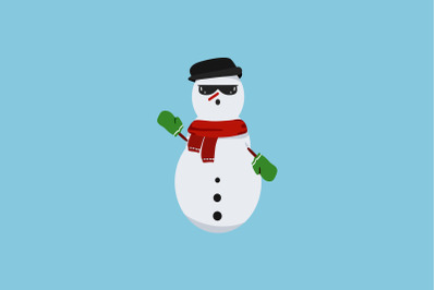 Cool Snowman Christmas Icon