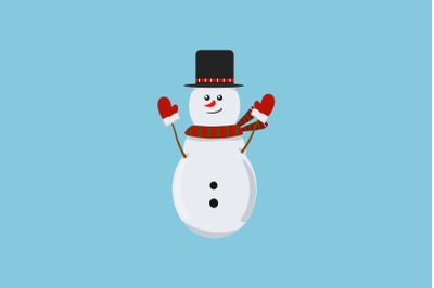 Snowman With Magic Hat Christmas Icon