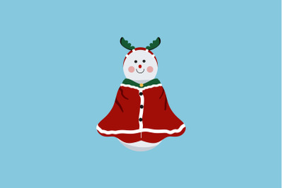 Snowman With Robe Christmas Icon