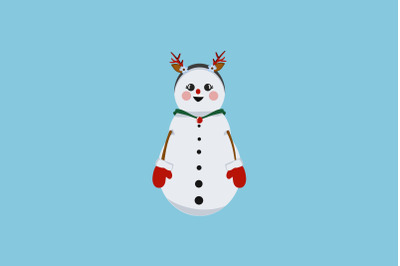 Grin Snowman Christmas Icon