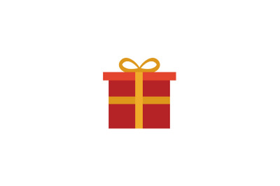 Red Gift Christmas Icon