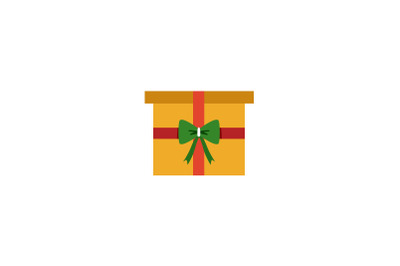 Yellow Gift Christmas Icon