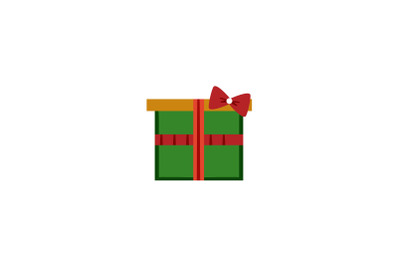 Green Gift Christmas Icon