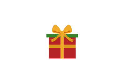 Yellow Ribbon Red Gift Christmas Icon